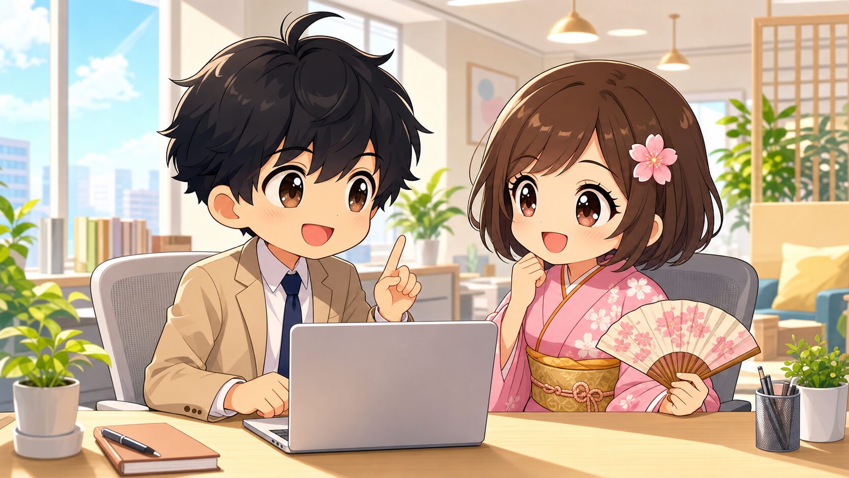 コンサル転職について明るく相談するMASAKIとSAKURA