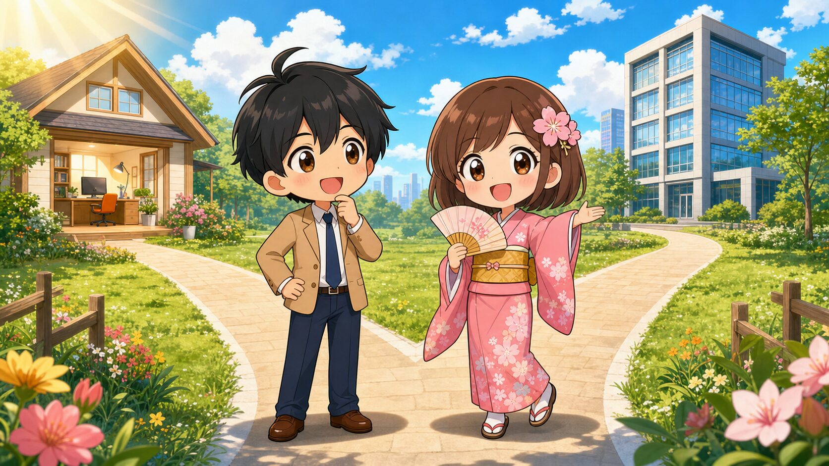 フリーランスと会社員の道を比べるMASAKIとSAKURA