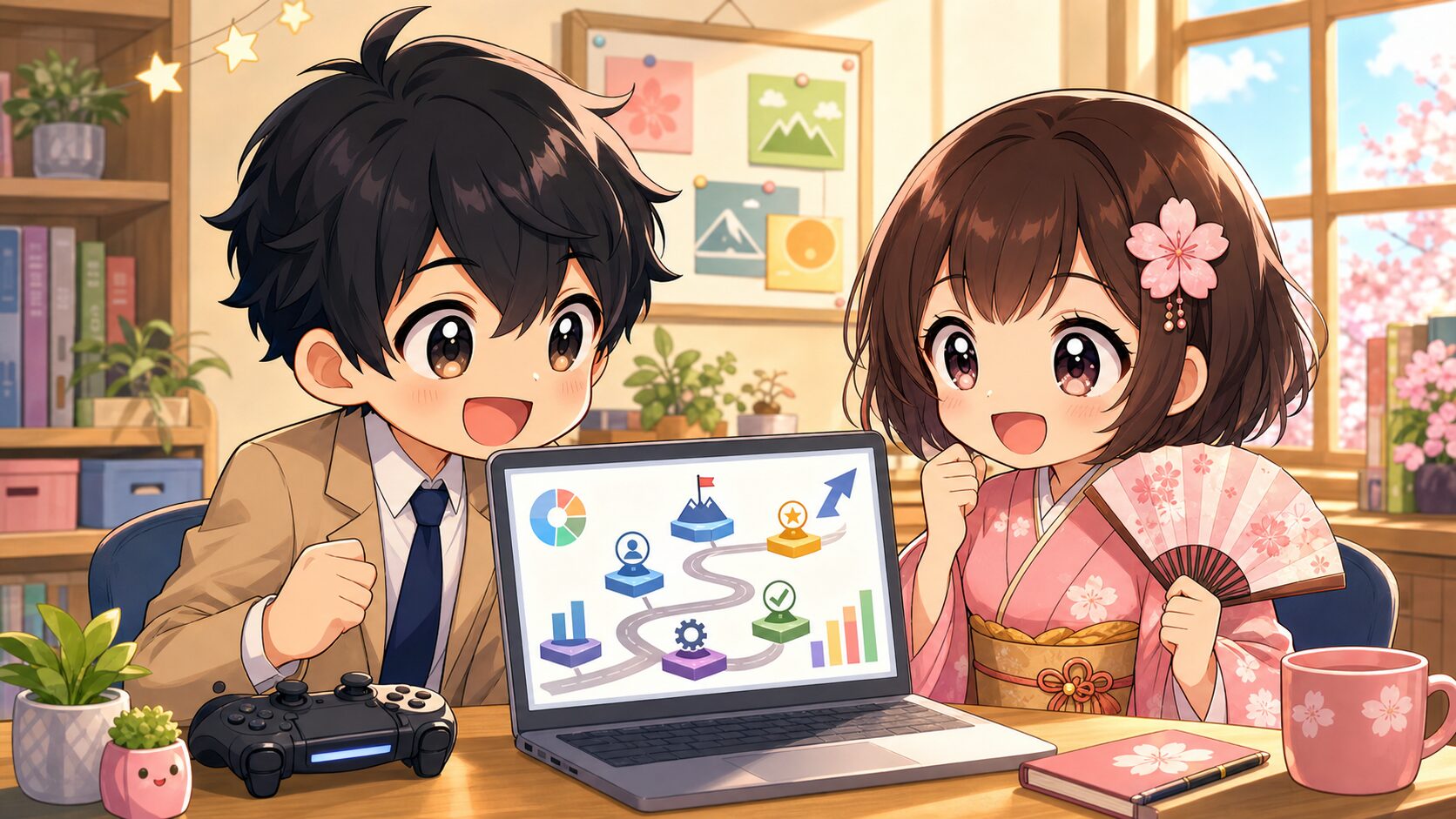 ゲーム業界への転職ルートを一緒に確認するMASAKIとSAKURA
