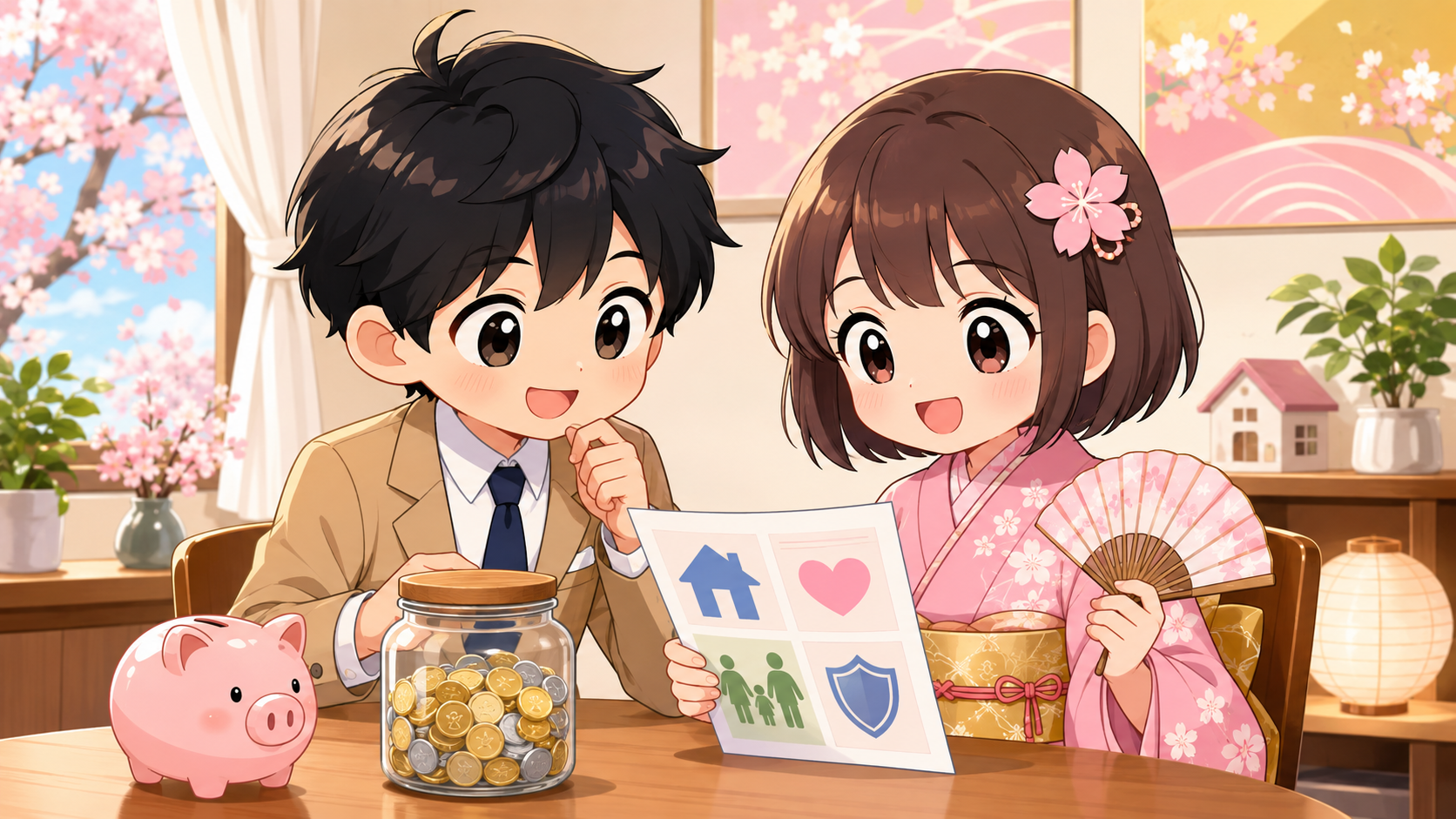 貯金と医療保険を並べて比べながら考えるMASAKIとSAKURA