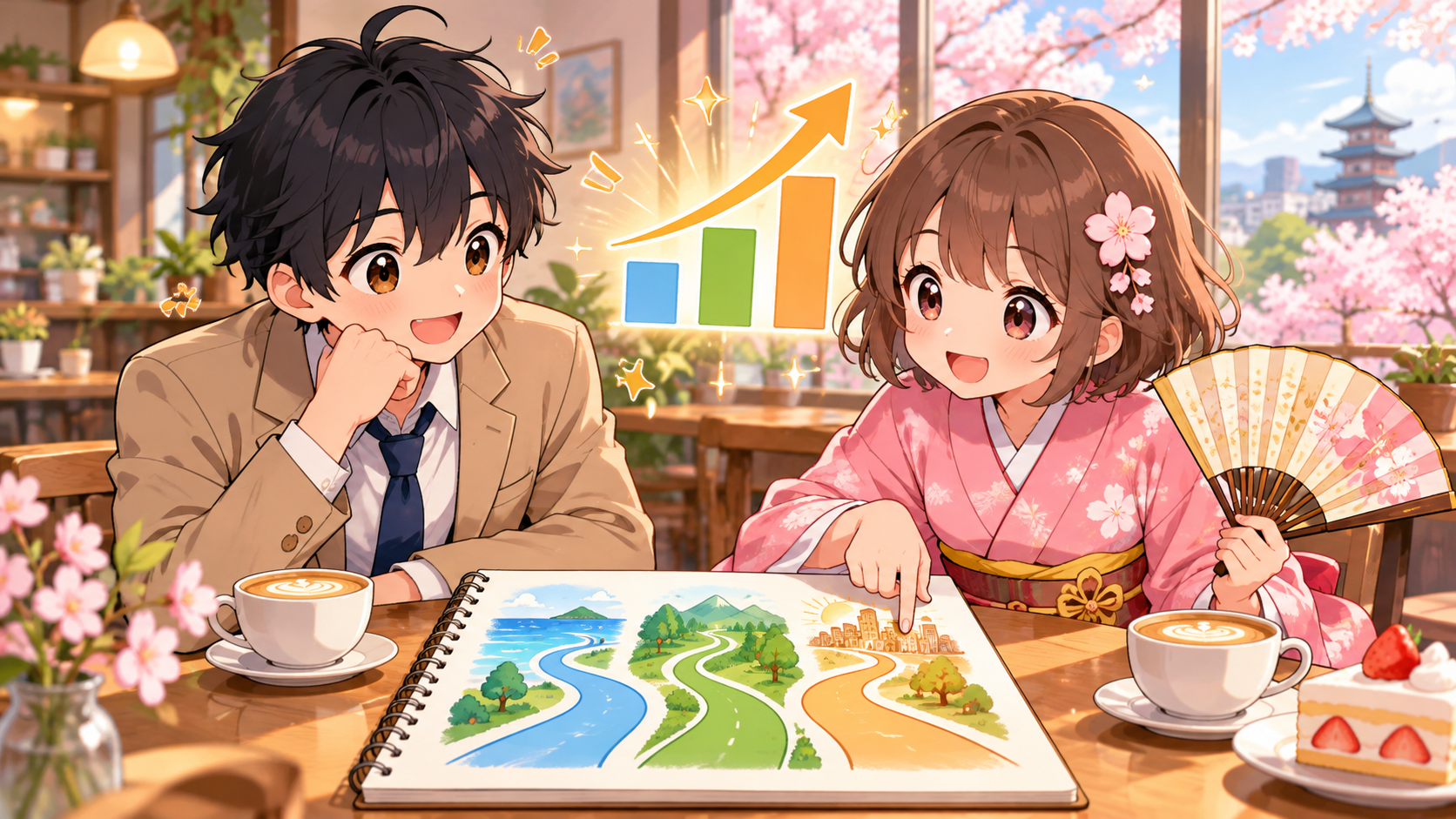 30代の年収アップ方法として転職・昇給・副業を比較するMASAKIとSAKURA