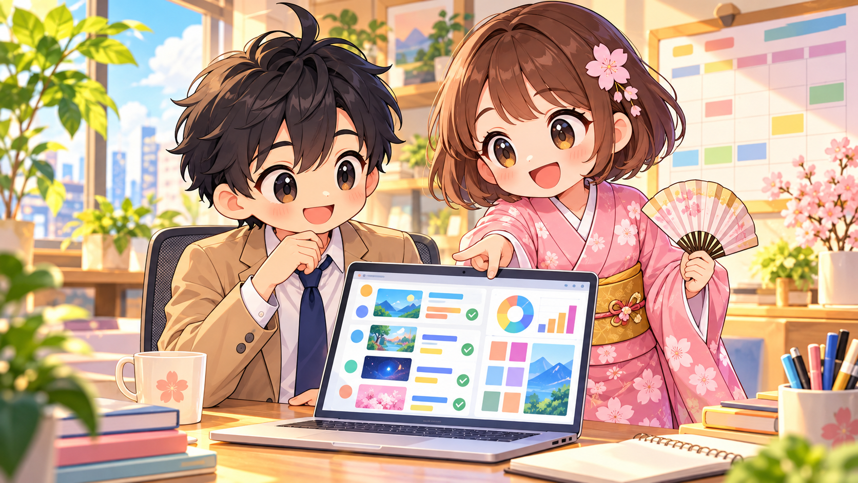 SESからWeb系への転職に向けてスキルの棚卸しとポートフォリオを確認するMASAKIとSAKURA